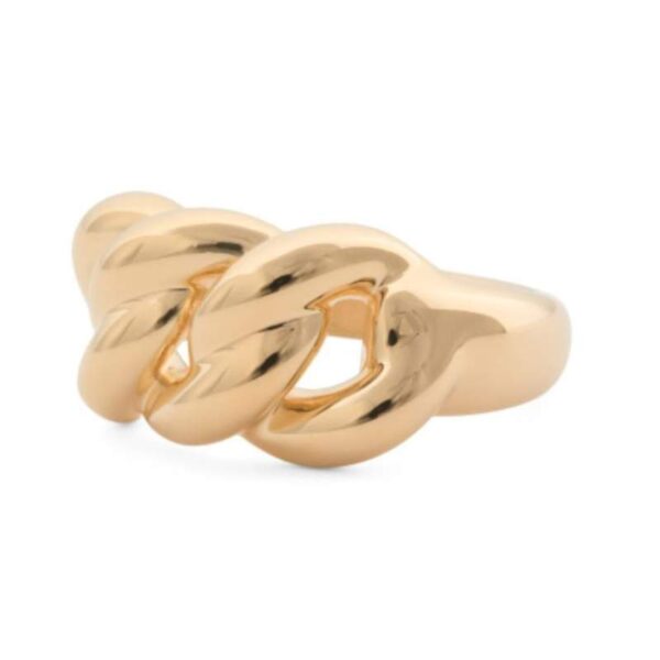 Anillo acero inoxidable twist ajustable