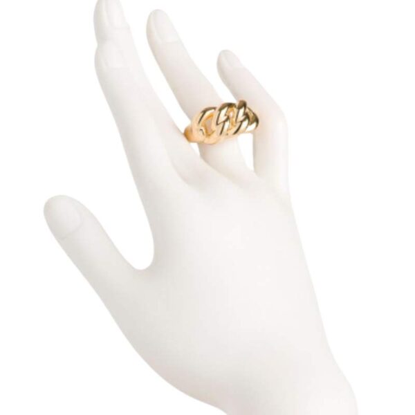 Anillo acero inoxidable twist ajustable