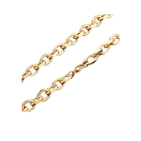 Collar acero eslabones biselados