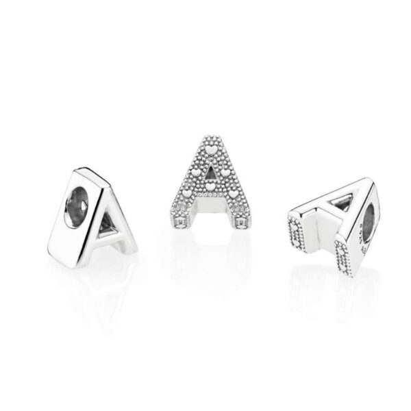 Charm Letra A Estilo Pandora Plata Ley 925
