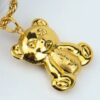 Moschino Cadena Oso Grande laminado en oro 18k