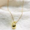 Gota Grande Cadena con dije Acero Inoxidable