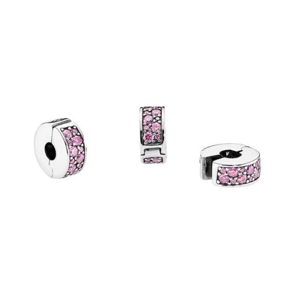 Charm Rosado Pandora (Estilo) Plata Ley 925