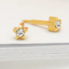 Piercing Acero Quirurgico Superior Bañado en Oro 18k Made In USA