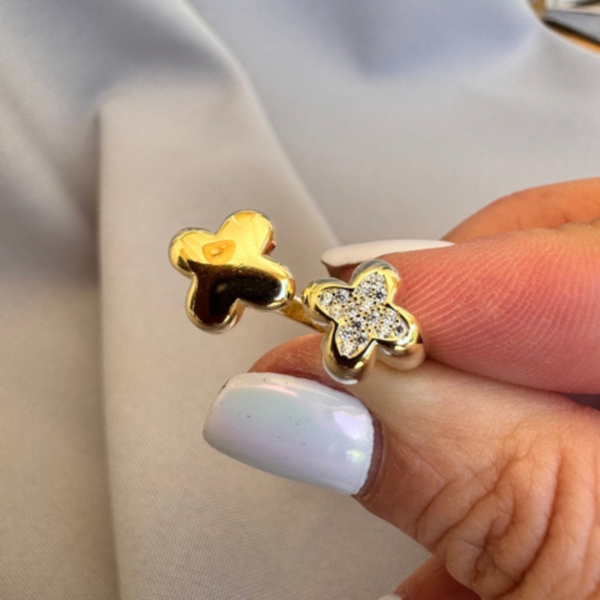 Anillo Van Cleef Inspirador Acero Inoxidable Ajustable 2025