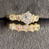 Anillo de Boda para Mujer Enchapado en oro 18k Sensacional