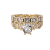 Anillo de Boda para Mujer Enchapado en oro 18k Sensacional