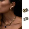 EarCuff Chunky Acero Inoxidable 316L Par cautivador