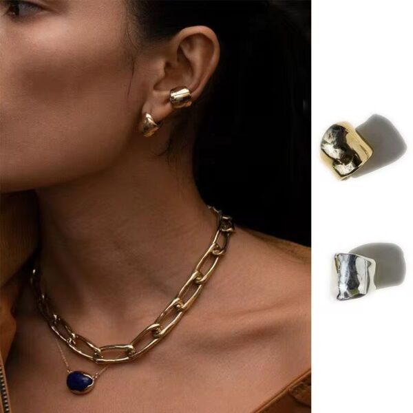 EarCuff Chunky Acero Inoxidable 316L Par cautivador