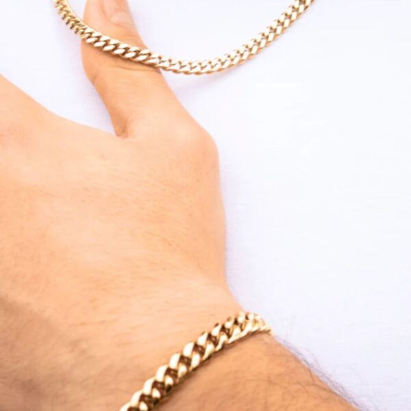 Cadena para hombre y pulsera Acero Inoxidable Superior 316L 8mm