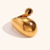Chunky Ring Asimétrico Esencial Acero Inoxidable 316L