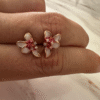 Plumeria Flor Esmaltada de colores inspirador Acero inoxidable 316L