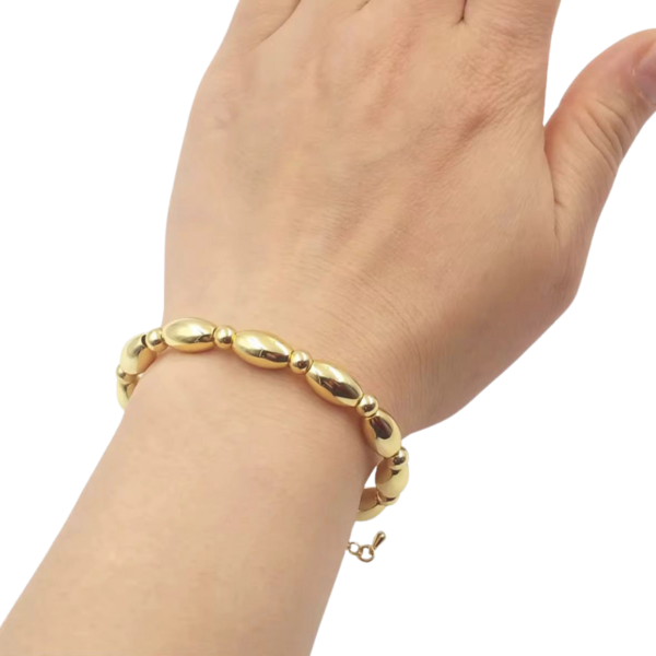 Pulsera aesthetic grano enchapado 18k Inspirador