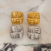 Set Cuadros Trenzados Acero Inoxidable 316L Dorado y Plateado innovador