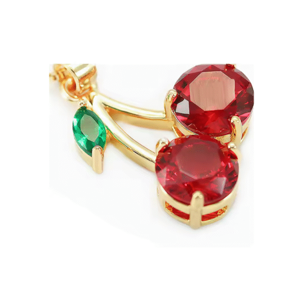 Set de Cereza Enchapado en Oro 14k creativo
