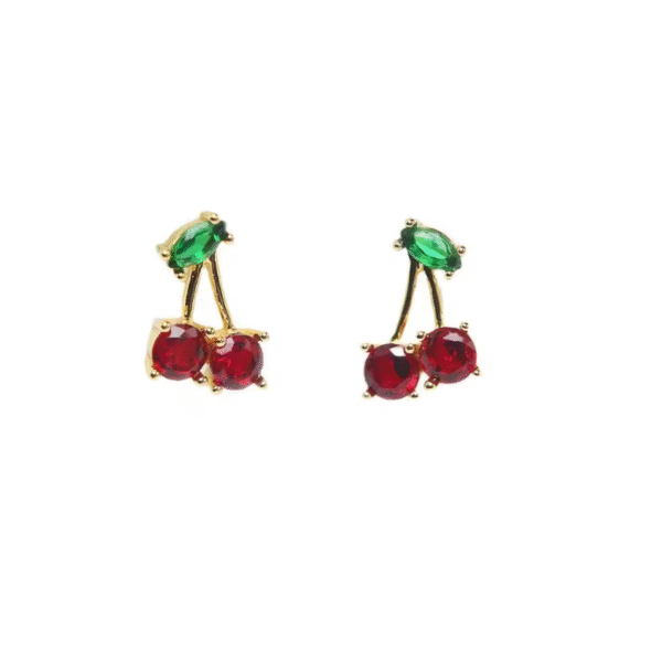 Set de Cereza Enchapado en Oro 14k creativo