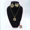Trebol 4 hojas Set Enchapado 18k perfecto