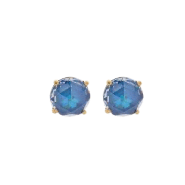 Zirconia Aritos Patacones Enchapado Oro 14k brillante