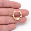 Argollas Acero Inoxidable 316L Forma croissant asombroso pequeñas