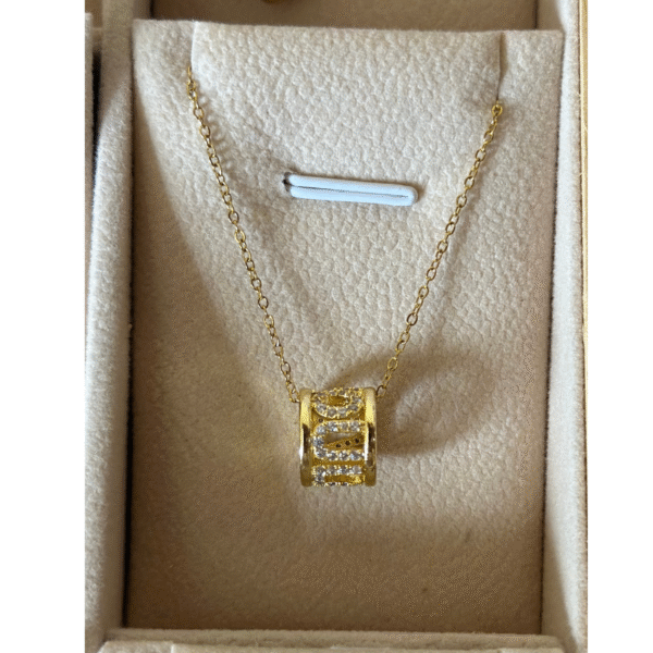 Te Amo Cadena laminado de oro de 14k texto en ingles I Love u magnífico