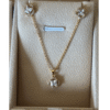 Set circonita cubica laminado en oro 18k esencial